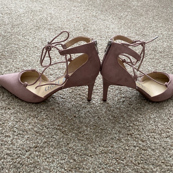 Pink Suede Heels - Picture 2 of 5